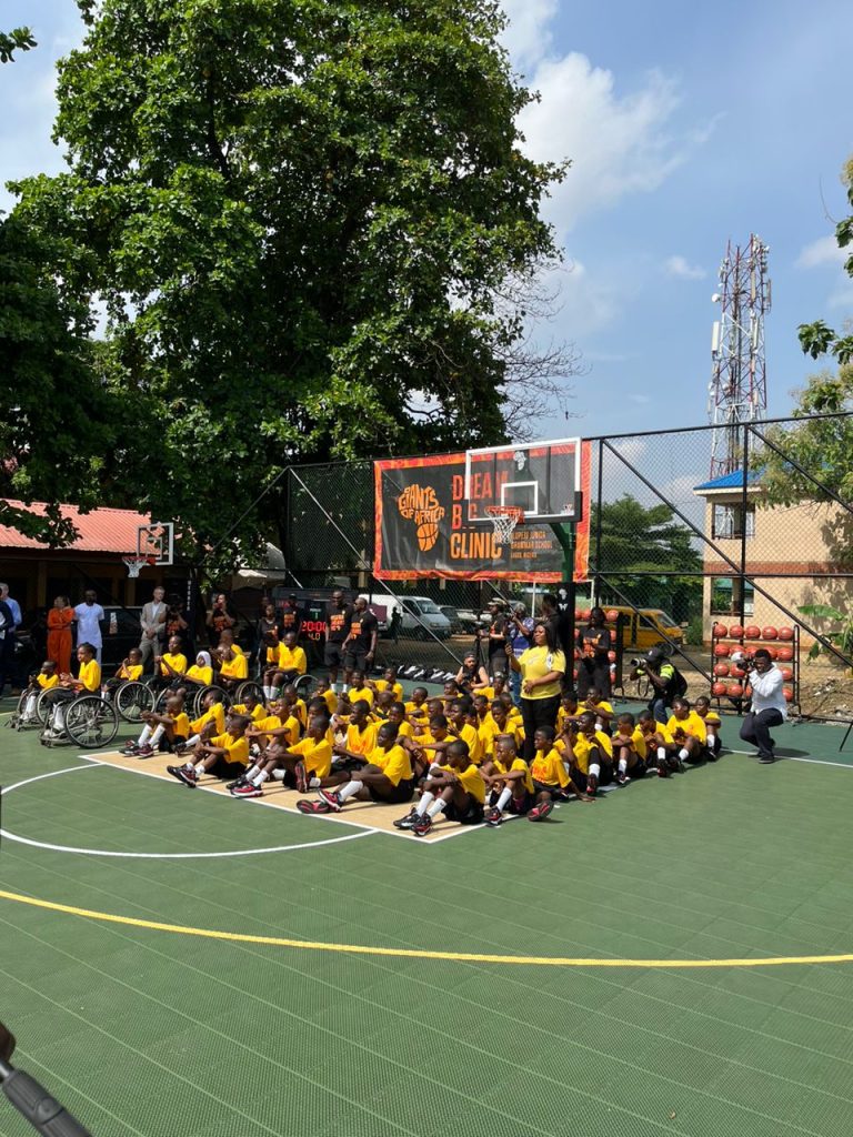 (IN PICTURES) Prince Harry, Meghan Markle & Masai Ujuri visit Secondary School in Nigeria