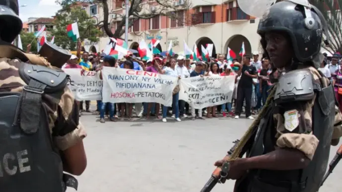 Police Tear-Gas Crowd as Madagascar Protests Escalate