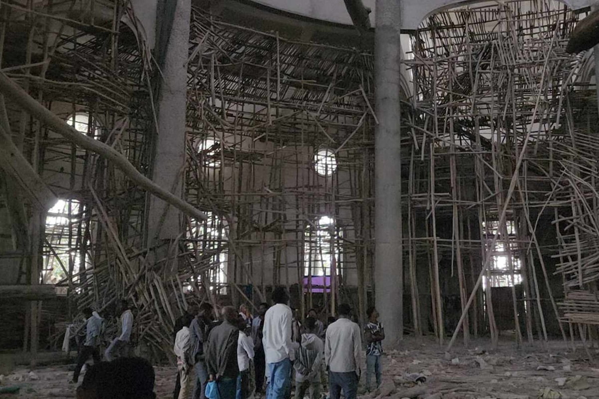 Ethiopian Church Scaffold Collapse Kills at Least 30.