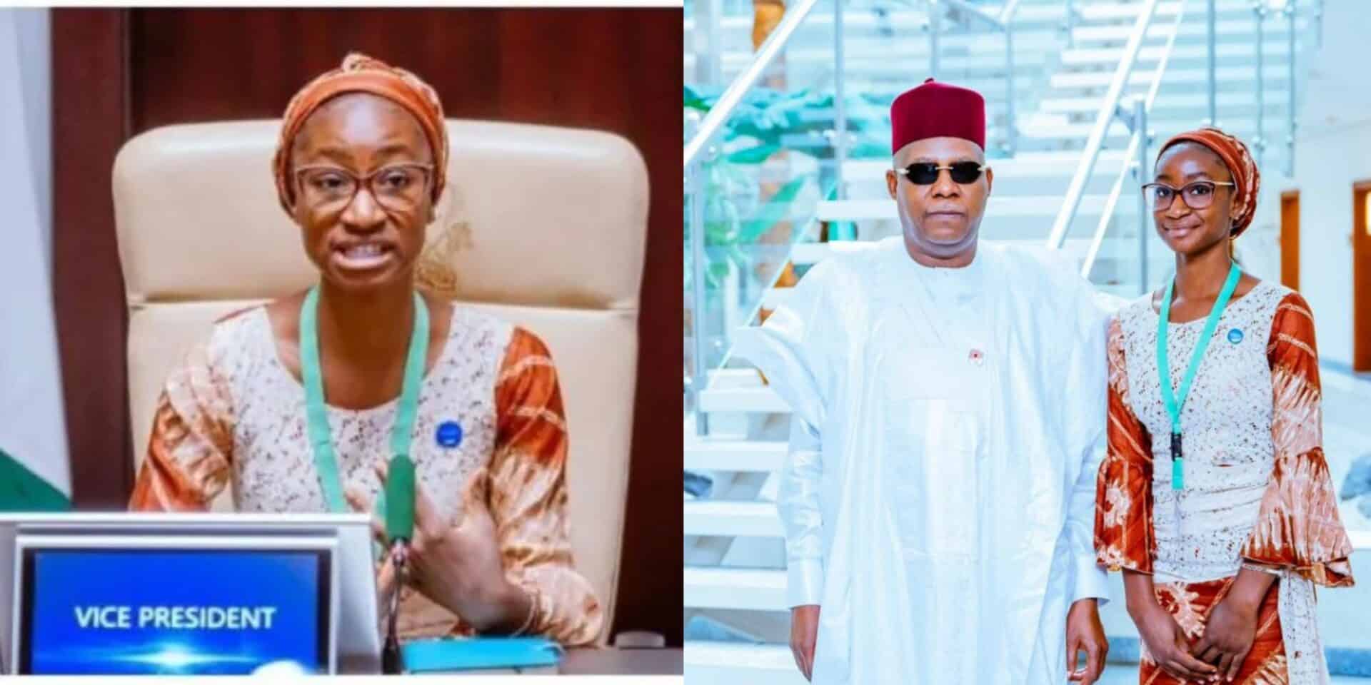 Nigerian Teen Steps In as Vice President For A Day