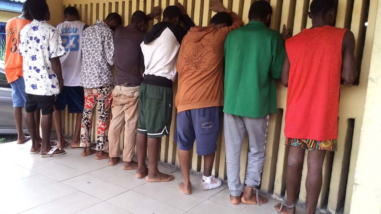 Police Arrest Nine Suspected Armed Robbers