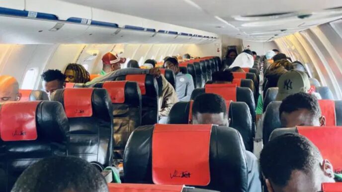 Super Eagles Plane Makes Emergency Landing