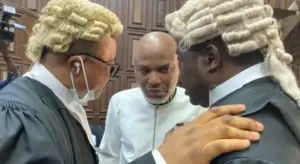 Nnamdi Kanu Removed from Court for ‘Unruly’ Conduct
