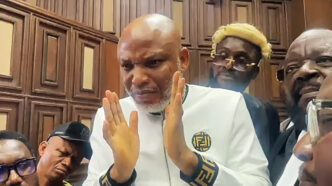 Nnamdi Kanu Removed from Court for ‘Unruly’ Conduct