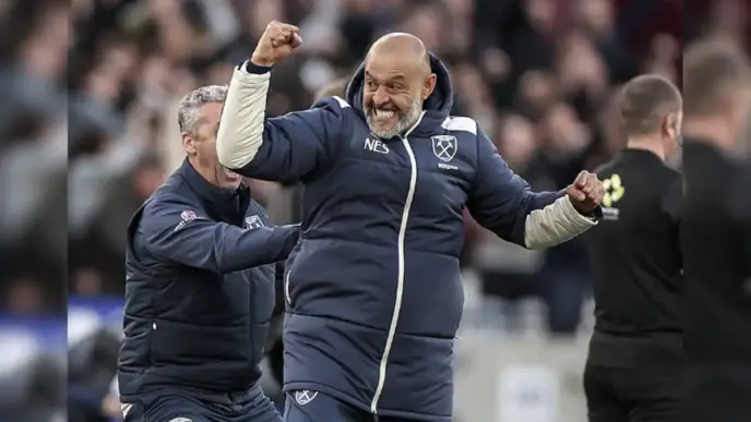 West Ham Boss Nuno Celebrates First Win