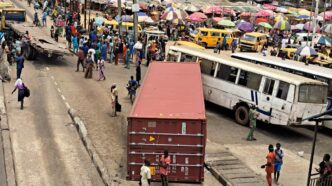 Container Truck Overturns in Lagos, No Casualty - LASTMA