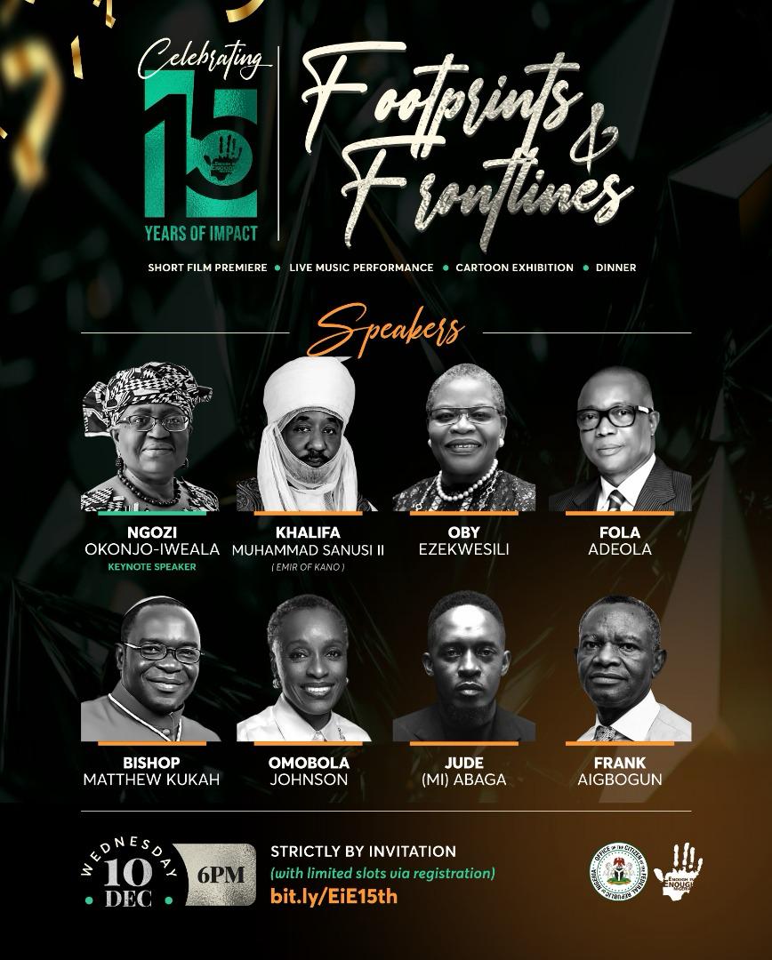 EiE Nigeria to Mark 15 Years of Citizen Activism