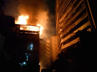Fire Guts Lagos Plaza