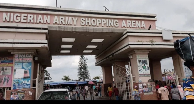 Pictures: Fire Guts Part of Arena Market in Lagos (News Central TV)