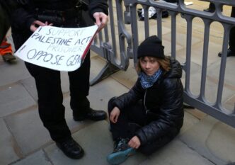 Greta Arrested for Backing Palestine Action Prisoners