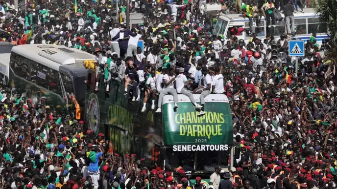 Photo Speak: Dakar Turns Out for Senegal AFCON Parade