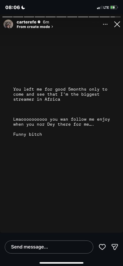 Carter Efe Speaks on Breakup, Career Struggles, and Comeback