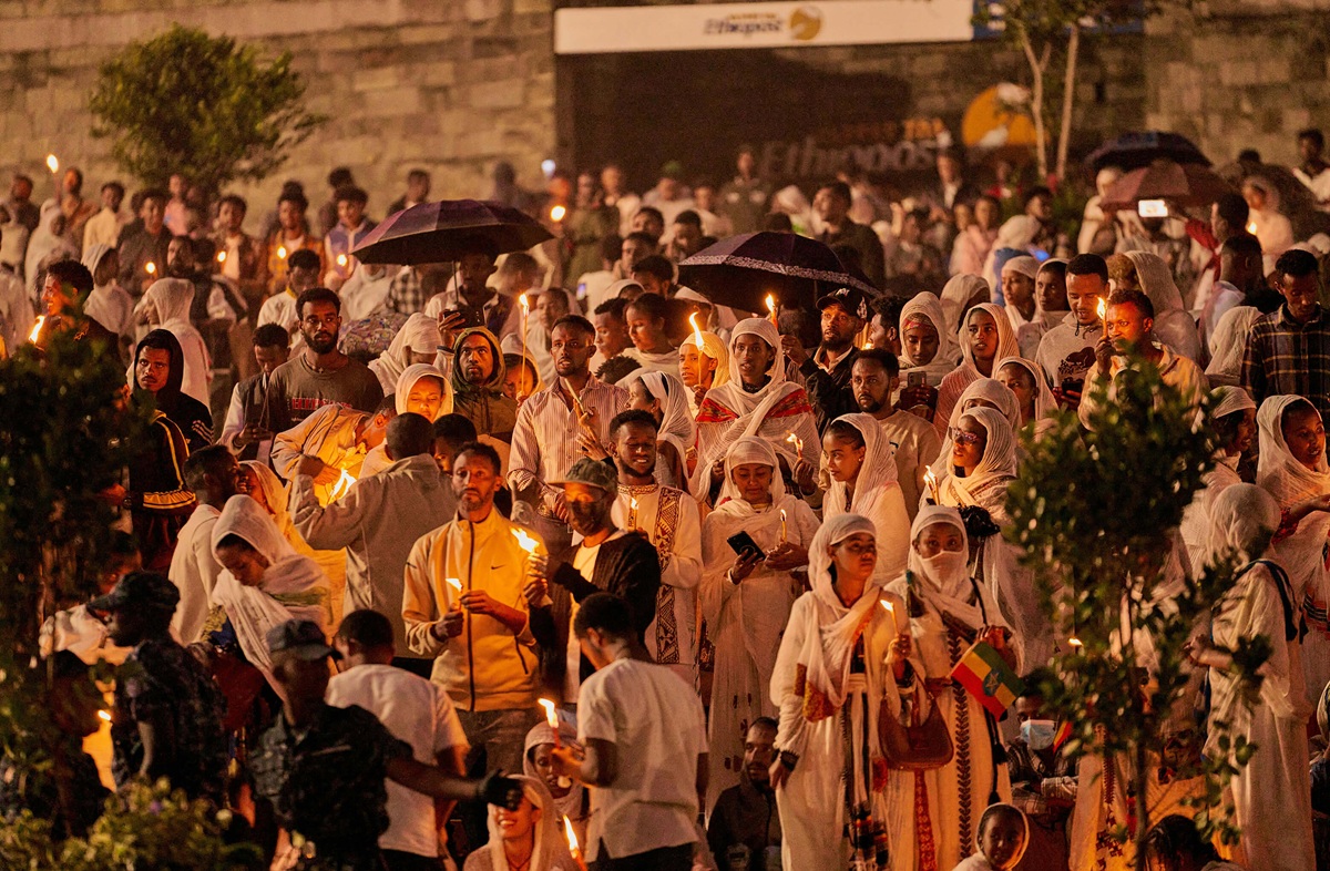 Ethiopian Orthodox Christians Mark Christmas Eve in Addis Ababa