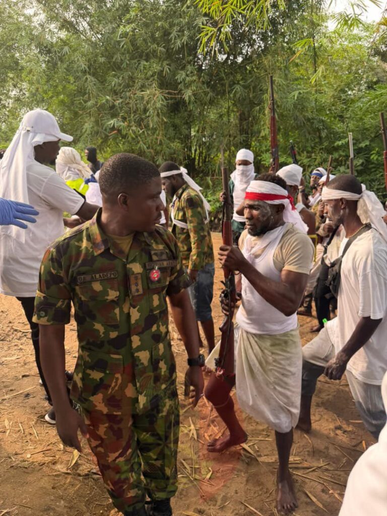 Photos: 80 Militants Surrender Arms in Cross River