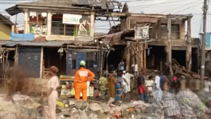 Fire Destroys Four Electronics Shops in Lagos