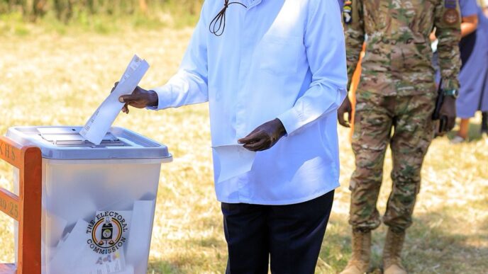 Museveni Says Voting Machine Rejected His Thumbprints