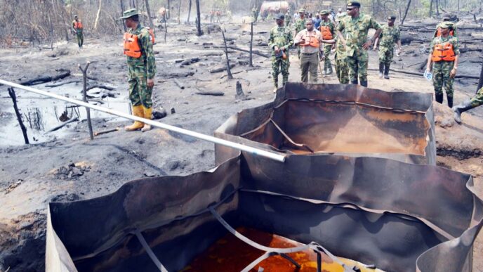 Military Destroys 53 Illegal Refineries in Niger Delta