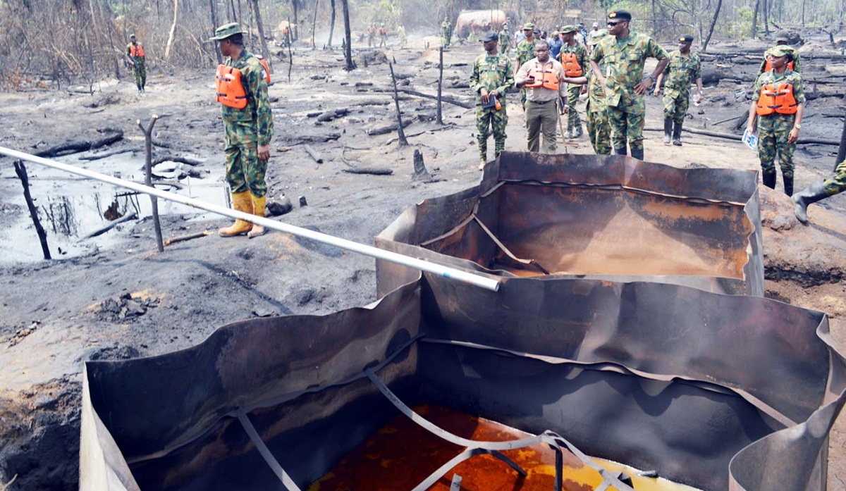 Military Destroys 53 Illegal Refineries in Niger Delta