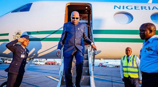 Shettima Returns to Abuja After Guinea, Davos Engagements