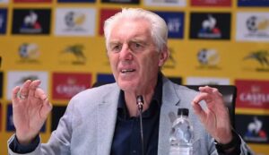 South Africa's Broos Promises 'no mercy' in Clash with Cameroon