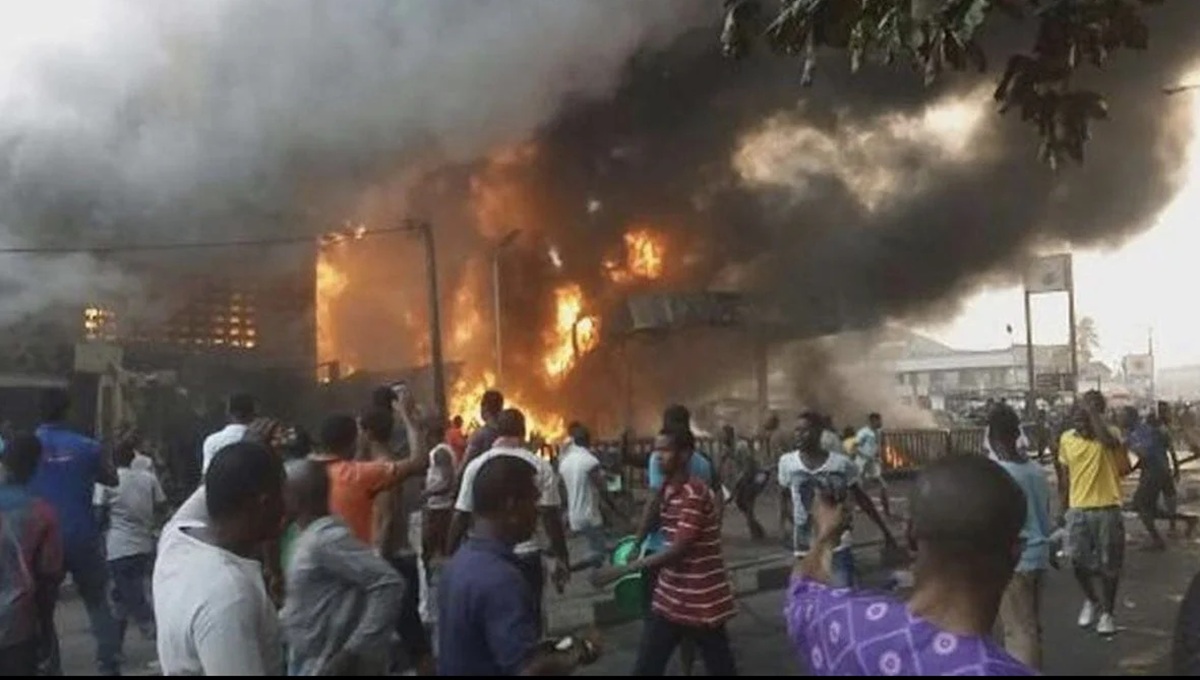 Fire Guts Kano Market