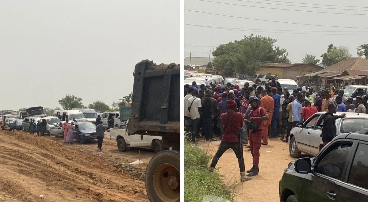 Ondo residents protesting