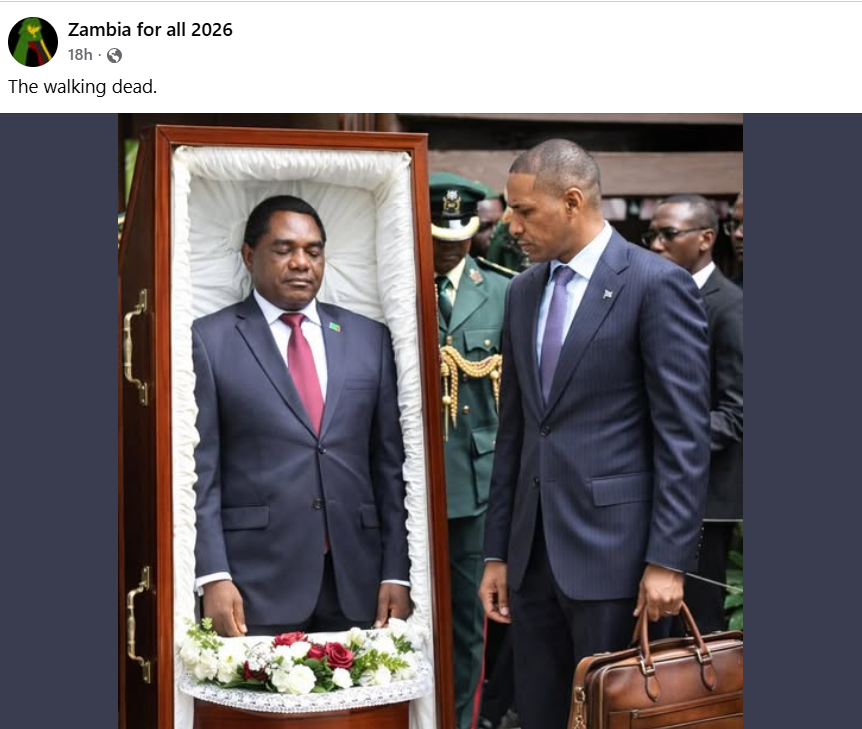 Zambia Arrests Politician Over Coffin Image of President