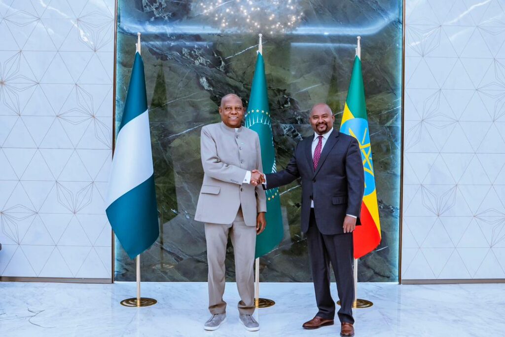 Shettima Arrives Ethiopia for AU Summit