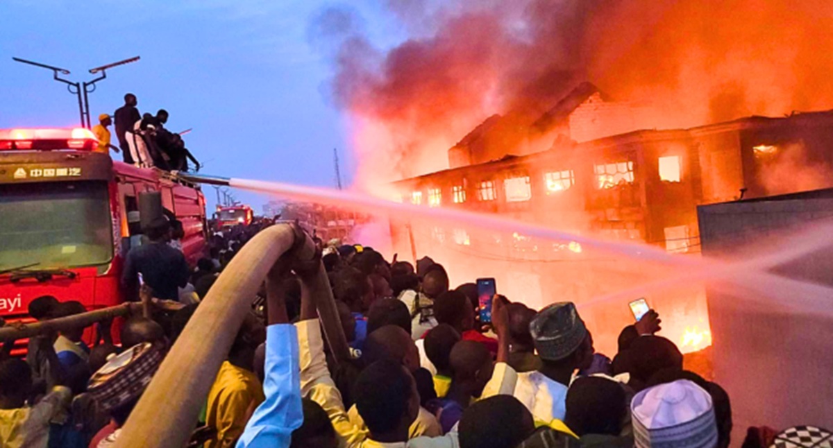 Fire Guts Kano Market