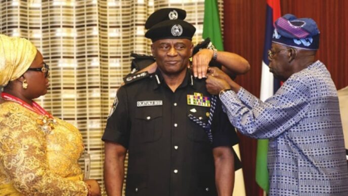 Acting IGP Tunji Disu Arrives Aso Rock for Decoration