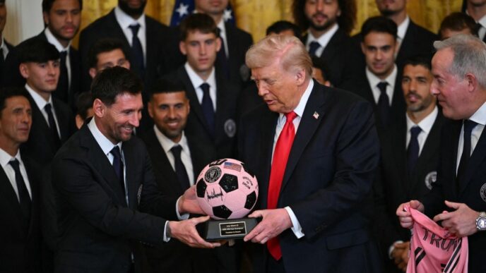 Trump Honours Messi, Teammates after MLS Cup Triumph