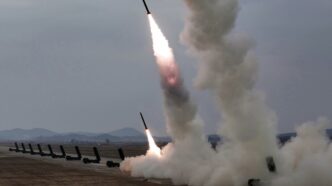 North Korea Tests Nuclear-Capable Rocket Launchers.
