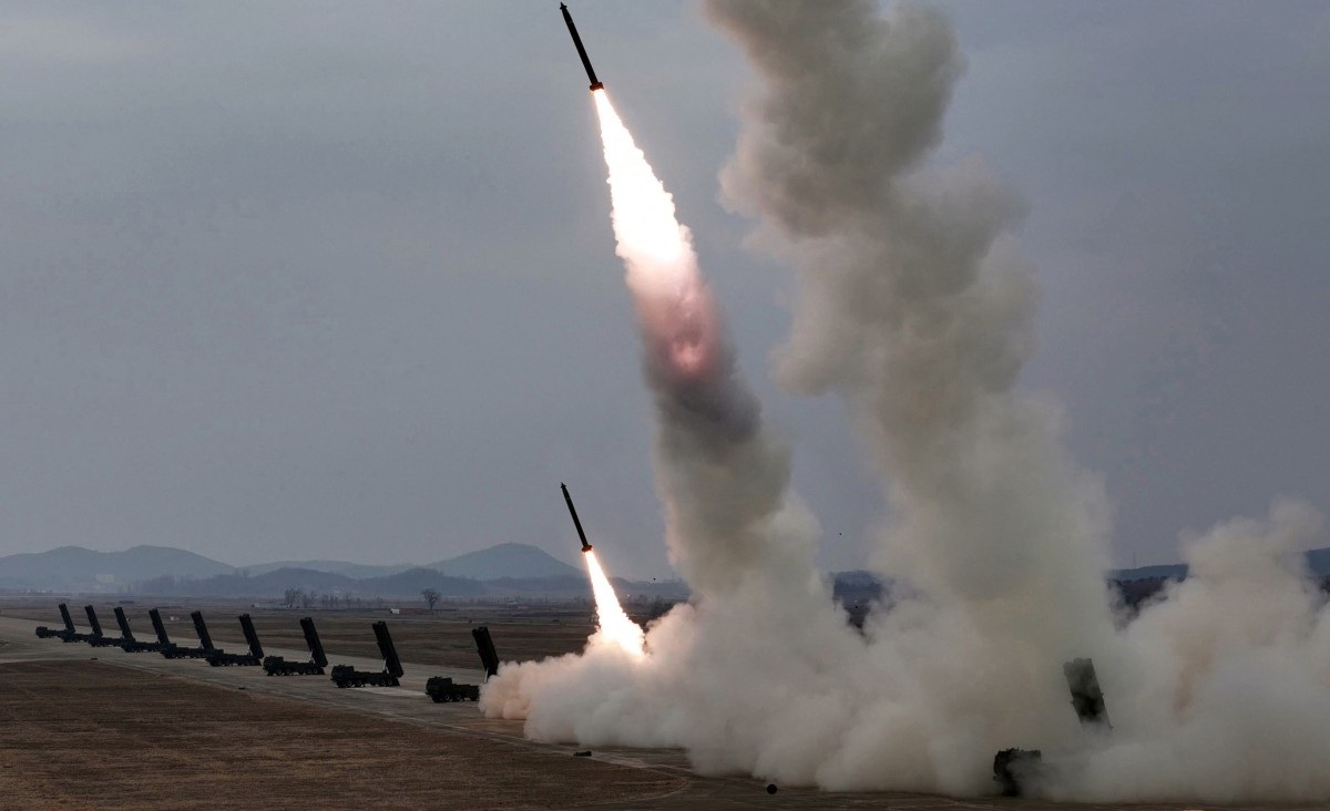North Korea Tests Nuclear-Capable Rocket Launchers.
