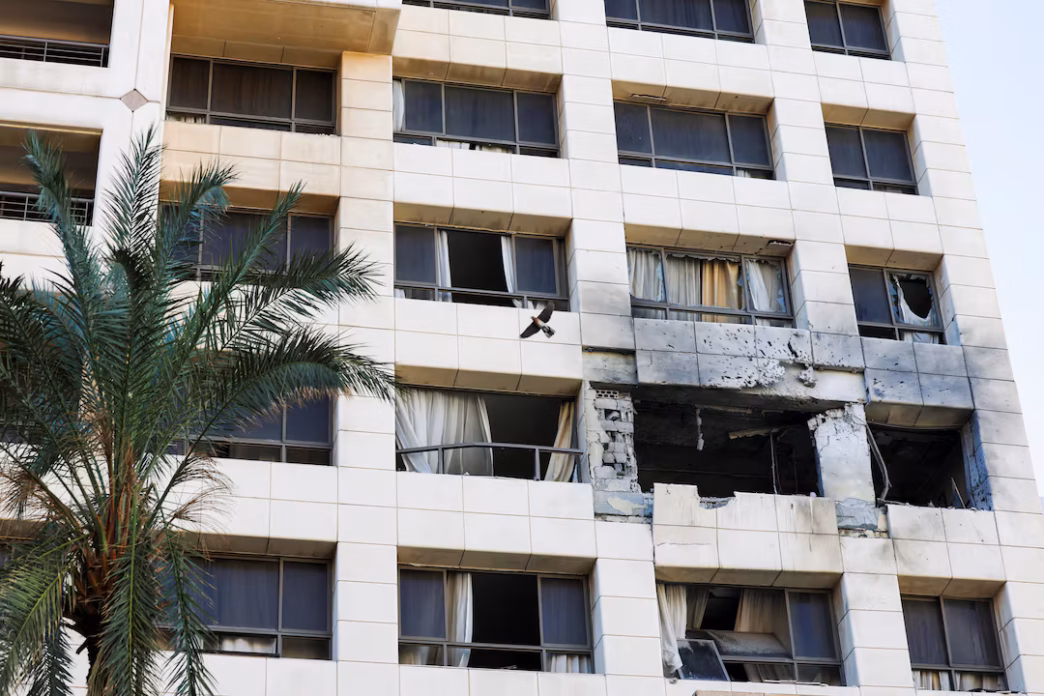 Israeli Strike Hits Central Beirut Hotel