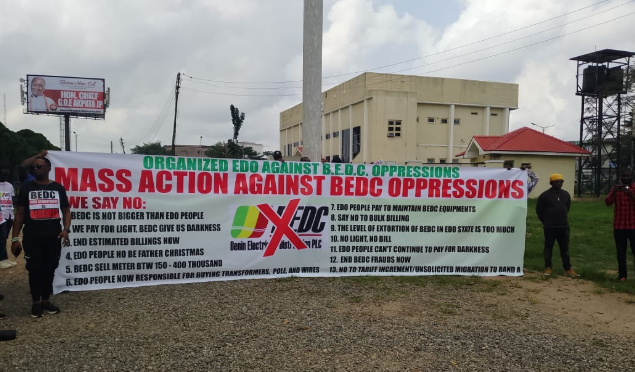 Edo Residents Demand Stable Power Supply. (News Central) Credit: The Sun