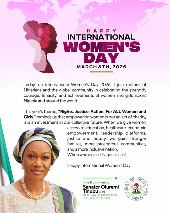 IWD: Remi Tinubu Call for Women’s Empowerment