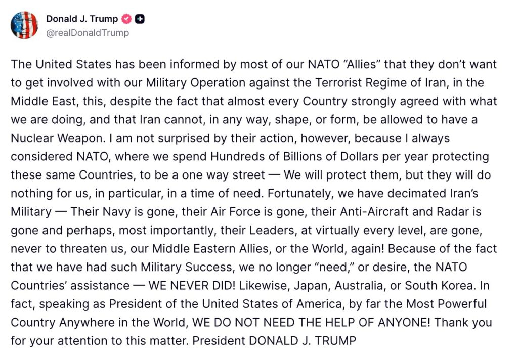 Iran War: Trump Slams NATO for Not Backing U.S. (News Central TV).