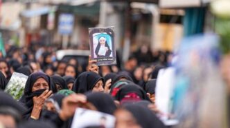 Iran Holds Funeral for 165 Girls Killed in War