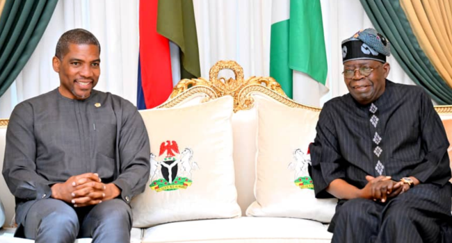 Tinubu Hosts Saint Kitts Prime Minister in Abuja