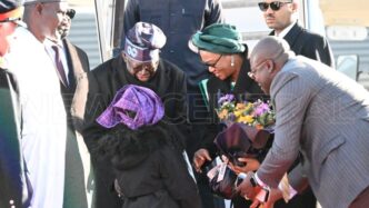 PHOTOS: Tinubu, First Lady Arrive U.K (News Central TV).