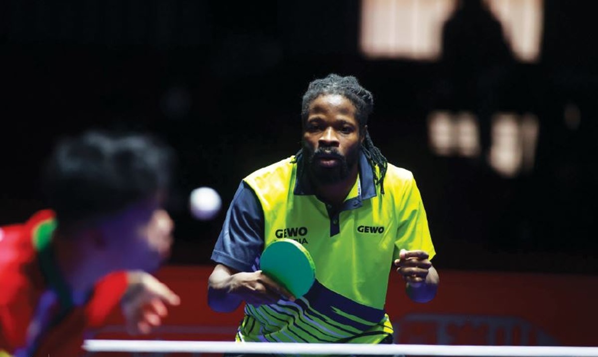 Nigerian table tennis star Olajide Omotayo