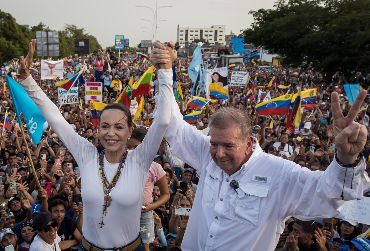 Venezuela’s opposition leader María Corina Machado and Edmundo González Urrutia, Former Ambassador of Venezuela to Argentina. Credit: European Parliament.
