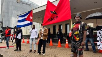South African protest supports Cuba over US oil embargo (News Central TV)