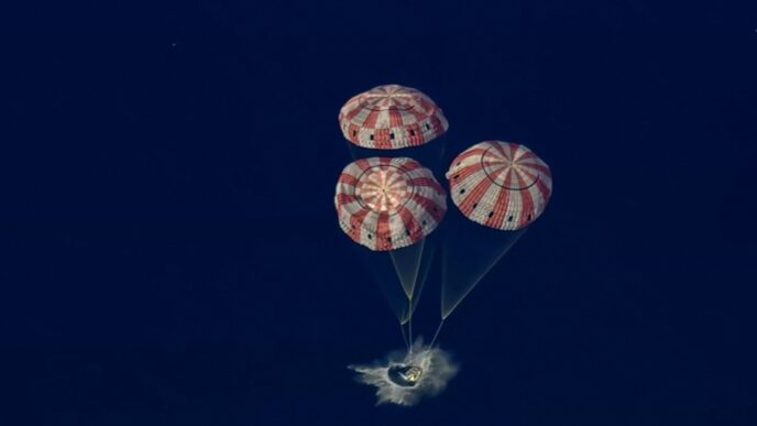 NASA Astronauts Return to Earth