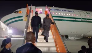 Tinubu Arrives Lagos After Plateau Visit