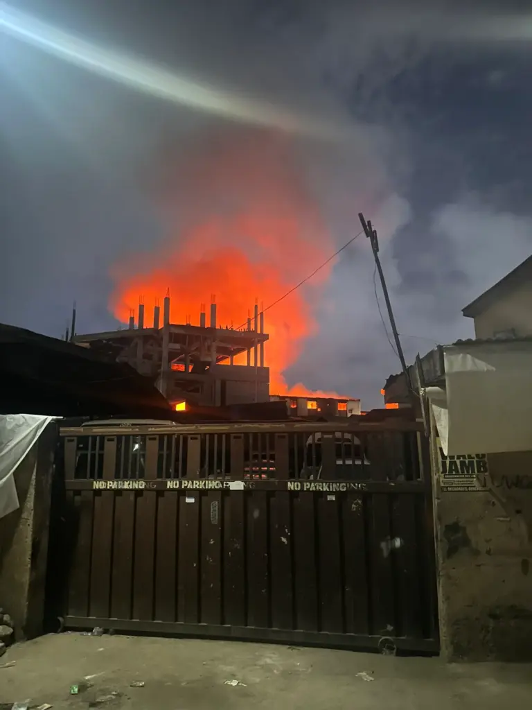 Fire Breaks Out at Yaba Market in Lagos
