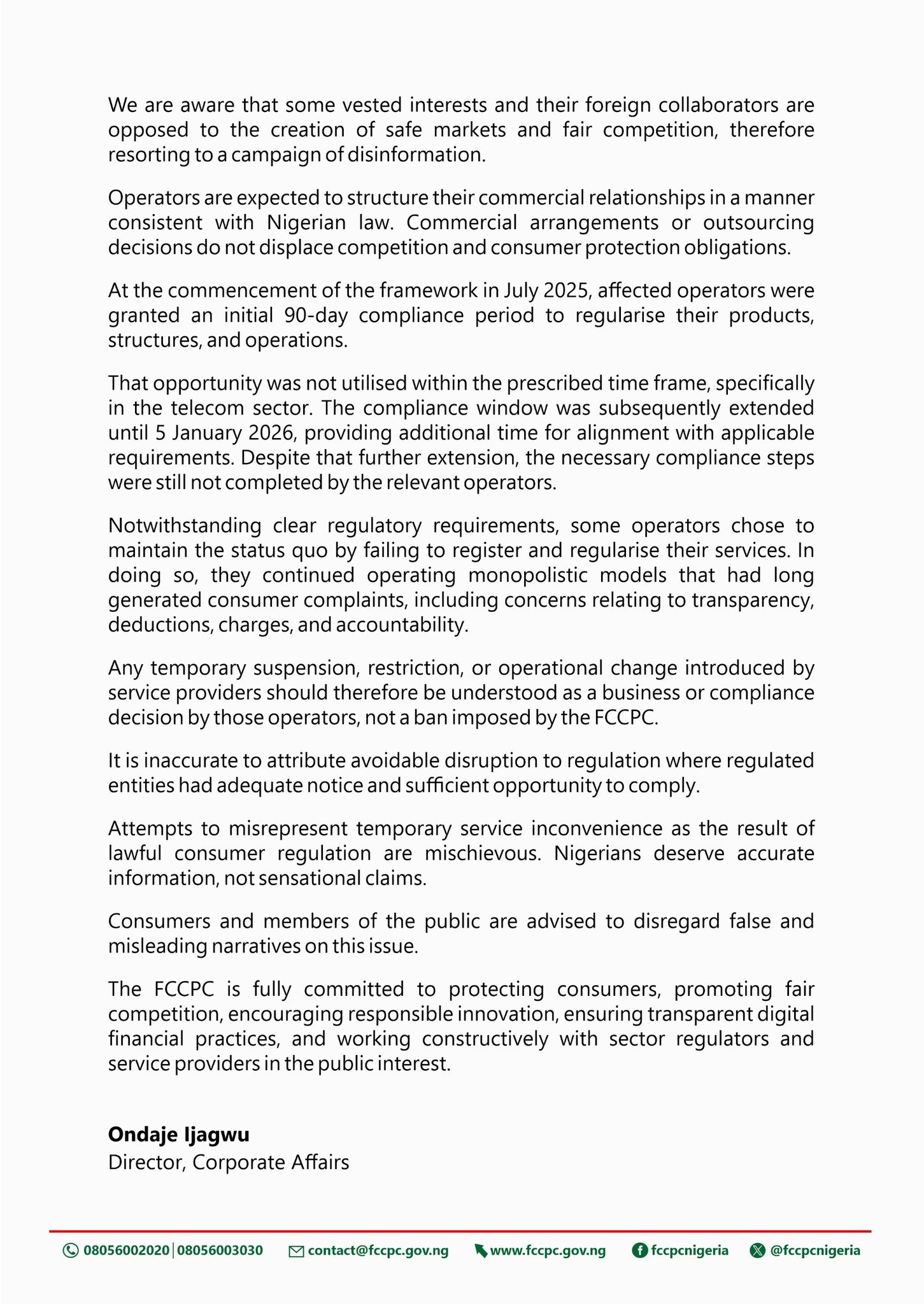 No Restriction On Airtime, Data Borrowing - FCCPC (News Central TV)