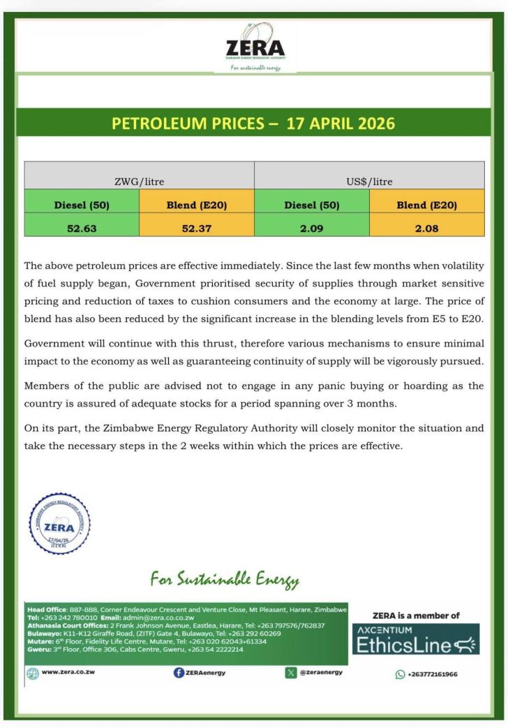 Zimbabwe Reduces Fuel Prices (News Central TV)