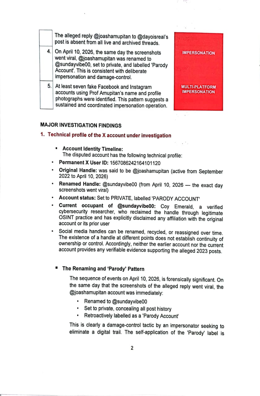 Forensic Probe Clears Amupitan of Fake Partisan Posts – INEC