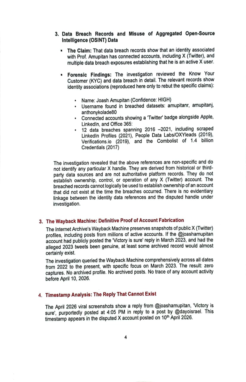 Forensic Probe Clears Amupitan of Fake Partisan Posts – INEC